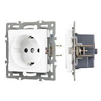 Механизм электрической розетки SCT-MEU1-PL-WH (250V, 16A) Arlight 043730
