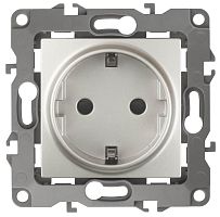 Розетка ЭРА 12 2P E Schuko со шторками 16A 250V 12-2102-15 Б0019326