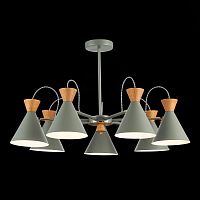 SLE125112-07 Светильник потолочный Серый, Золотистый/Серый, Темное дерево E14 7*40W MODICA