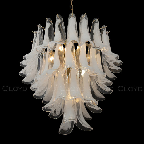 Люстра Cloyd AZORES-B C10 / Ø65 см - латунь светл. - бело-прозрачн.стекло (арт.11652) фото 6