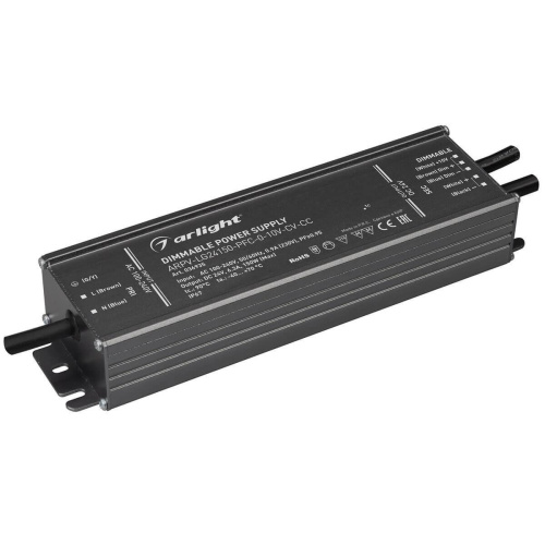 Блок питания Arlight ARPV-LG24150-PFC-0-10V-CV-CC 16-24V 150W IP67 3,8-6,3A 036935 Блок питания Arlight ARPV-LG24150-PFC-0-10V-CV-CC 16-24V 150W IP67 3,8-6,3A 036935