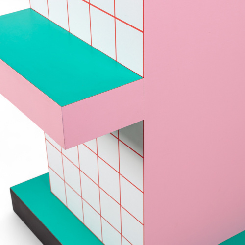 Приставной столик Supersidetable Red Grid фото 8