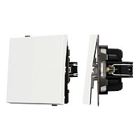Механизм выключателя одноклавишный проходной SWT-TENDO-MKP1-SFPL-WH (230V, 10A) Arlight 054582