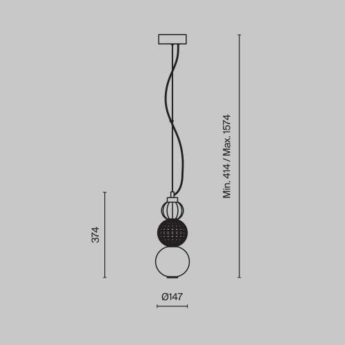 Подвесной светильник Maytoni P069PL-L16CH3K фото 2