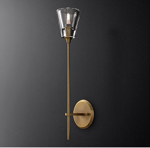 Настенный светильник Torche De Verre 1 light gold фото 6