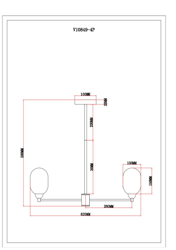 Люстра подвесная Moderli V10849-4P Gracy фото 3