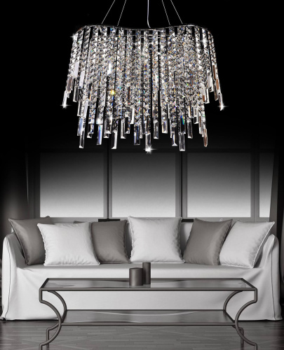 Хрустальная подвесная люстра Lumina Deco Zucchero LDP 2159-600 CHR фото 3