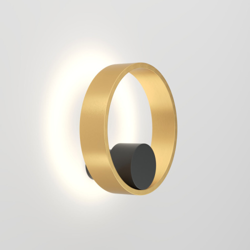 DK5060-BK+SG Бра ORBIT, IP20, 3000К, LED, 10 Вт, черный + сатинированное золото, алюминий
