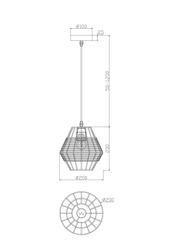 Подвесной светильник Freya FR5335PL-01B1 Подвесной светильник Freya FR5335PL-01B1