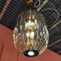 Подвесной светильник Cloyd KAROO P7 / выс. 50 см - янтар. стекло (арт.10516)