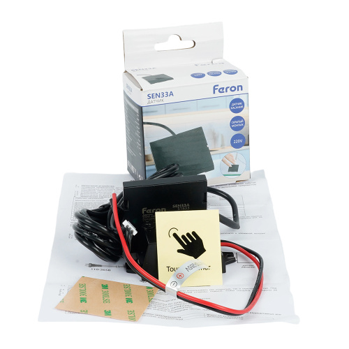 SEN33A 500W 220V датчик касания скрытый черный фото 8