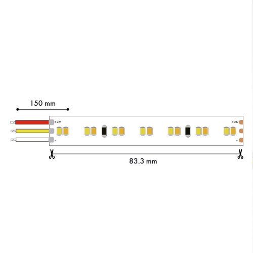 Светодиодная лента Favourite 19,8W/m 168LED/m 2835SMD от теплого до холодного 5M 2001-62020