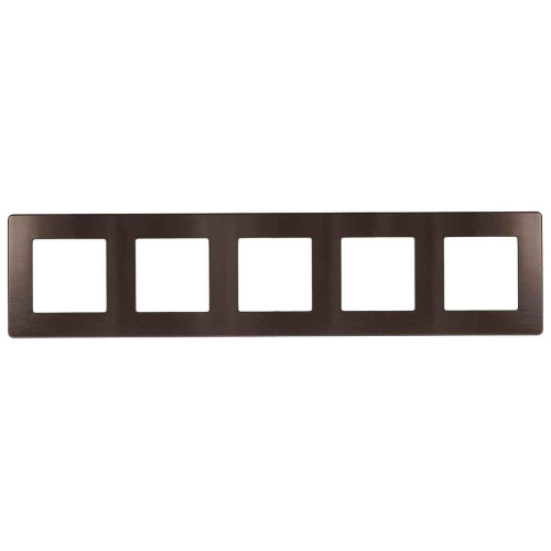 Рамка 5-постовая ЭРА 12 сатин бронза 12-5105-13 Б0052546 Рамка 5-постовая ЭРА 12 сатин бронза 12-5105-13 Б0052546