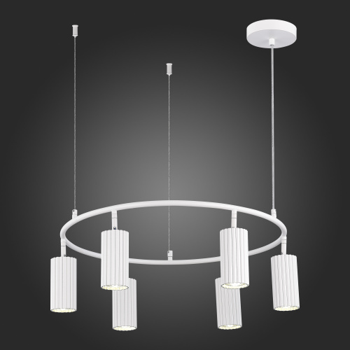 SL1213.503.06 Светильник подвесной ST-Luce Белый/Белый GU10 6*5W 4000K KENDO фото 3