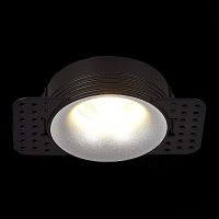 ST218.418.01 Св-к встр. Черный GU10 1*50W  IP20 D78xH30 165-265V Без ламп Встраиваемые светильники