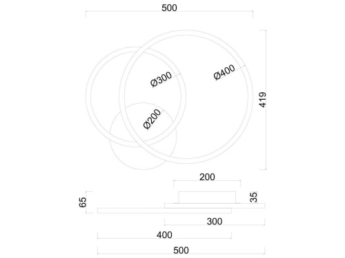 Потолочная светодиодная люстра Arte Lamp Sierra A2211PL-2BK фото 2