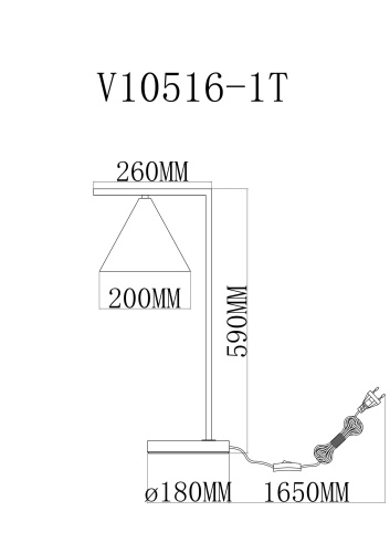 Лампа настольная Moderli V11594-1T Omaha фото 4