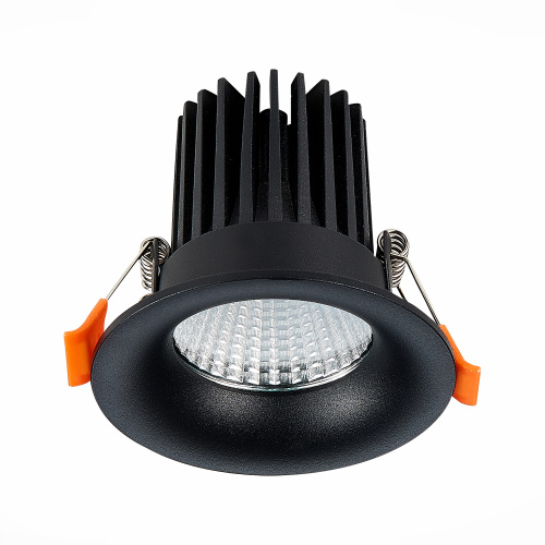ST703.438.10 Св-к встр. Черный LED 1*10W 3000K 900Lm Ra>90 38° IP20 D85xH75 170-240V Встраиваемые светильники фото 2