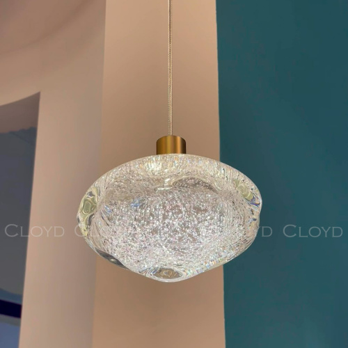Подвесной светильник Cloyd VOCAL P1 / латунь - прозрачн. стекло (арт.11345) фото 2