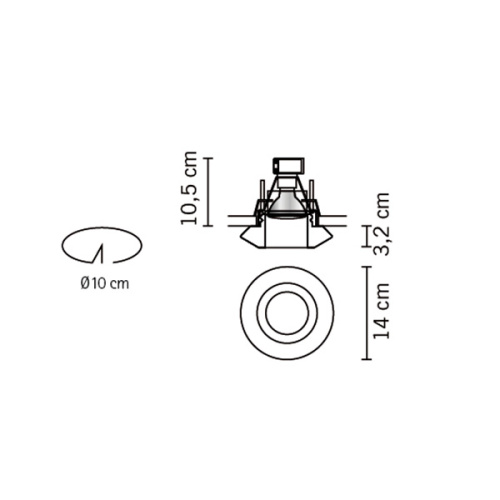 Встраиваемый светильник D27F5600 фото 3