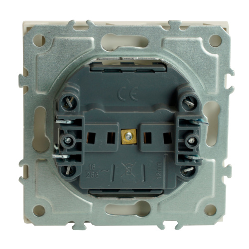 Розетка 1-местная с крышкой с защ. штор, STEKKER, б/з, IP42, 250В, 16А, серия Эмили, RST16-5113-01, белый фарфор, soft touch фото 10