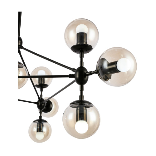 SLE154903-10 Светильник потолочный Черный/Янтарный E27 10*40W LACOTTA фото 2