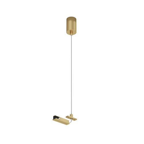 TR5717-SB Подвод питания для подвесного монтажа трека SHINE BASE, 48V DC, IP20, 2м, сатинированная латунь, алюминий фото 3