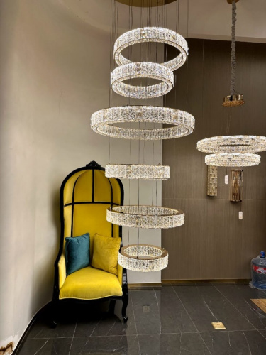 Люстра подвесная Ravissement Gold FL1057-8P фото 2