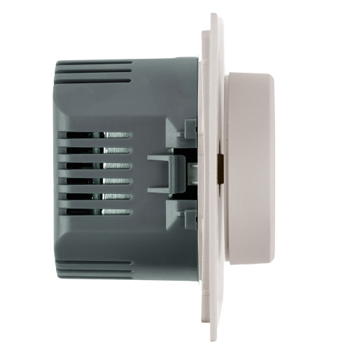 Выключатель диммирующий (механизм), STEKKER, 250В, 1200W, серия Мия, RSW10-3106-08, пудровый жемчуг фото 4