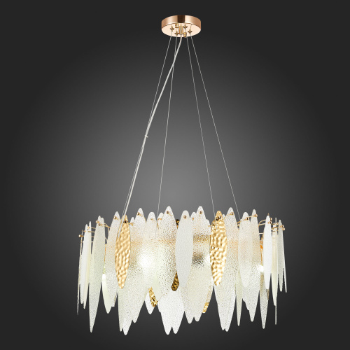SL1224.203.08 Люстра подвесная ST-Luce Золотистый/Прозрачный, Белый E14 8*60W LASTRA фото 6