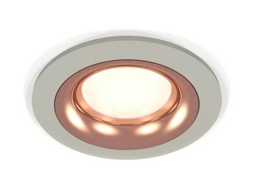 Комплект встраиваемого светильника Ambrella light Techno Spot XC7623006 SGR/PPG серый песок/золото розовое полированное (C7623, N7015)