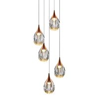 Подвесной светильник MD24001004-5A copper/clear