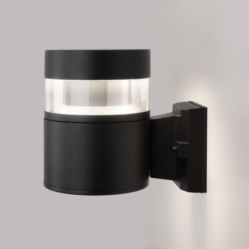 Уличный настенный светодиодный светильник Черный 1530 TECHNO LED  черный фото 4