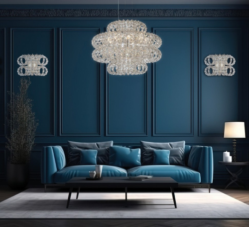 Люстра подвесная Brilliance Chrome FL1107-13P фото 3 Люстра подвесная Brilliance Chrome FL1107-13P фото 3