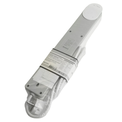 Сетевой фильтр 6-местный с/з STEKKER HM20-61-03 3x1мм2, 3 м, серия Optima, белый фото 8