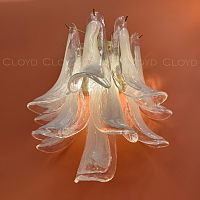 Бра Cloyd AZORES-B W2 / выс. 42 см - латунь светл. - бело-прозрачн.стекло (арт.20471)