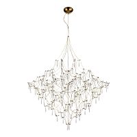 SL6601.203.114 Светильник подвесной ST-Luce Золотистый/Прозрачный LED 114*0,5W 3000K GRAVETTA