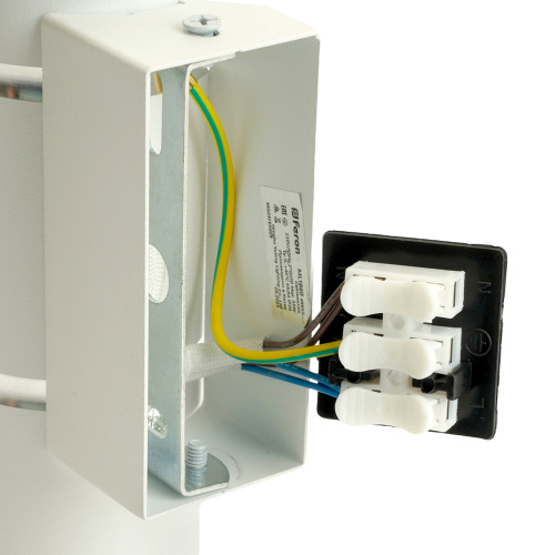 Светильник  настенный Feron ML1860 ZEN MR16 35W, 230V, 2*GU10, белый, хром IP20 фото 6