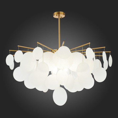 SL1231.302.08 Люстра потолочная ST-Luce Латунь/Белый E14 8*60W VITTORIA фото 5