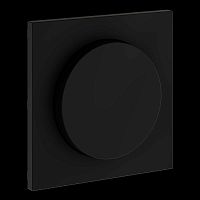 Накладка для светорегулятора поворотно-нажимного S70 (черный матовый) Voltum VLS002008