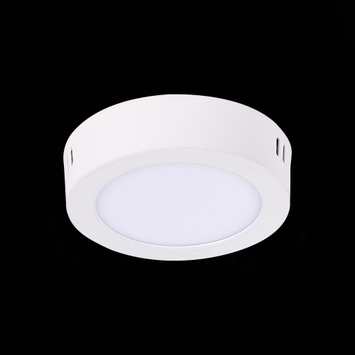ST112.542.06 Светильник настенно-потолочный Белый LED 1*6W 4000K 370Lm Ra80 120° IP20 D110xH28 90-26 Накладные светильники фото 4