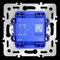 Механизм выключателя с самовозвратом двухклавишного 10А, S70 Voltum VLS0206M