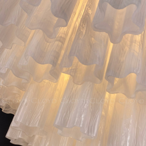 Люстра Cloyd ANNO-B C7 / Ø58 см - латунь светл. - стекло белые облака (арт.11648) фото 6