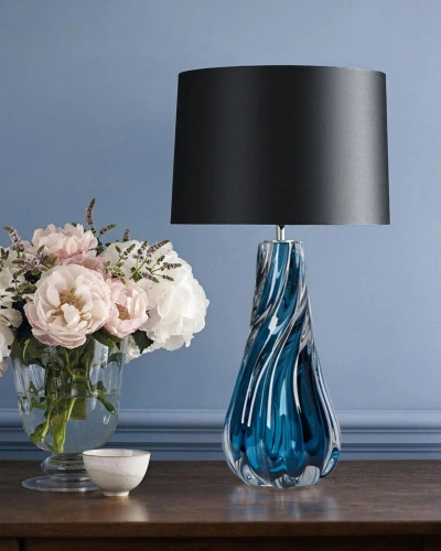 Синяя настольная лампа "Коламбус" Синяя настольная лампа "Коламбус"