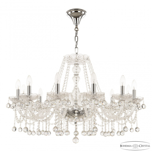 Люстра хрустальная 108/12/300 Ni Bohemia Ivele Crystal (Богемия Ивеле Кристалл)
