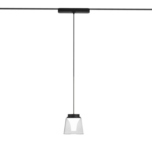 DK5347-BK Светильник для трека Air, серия Hang 4000 со светодиодом, ?90*86mm, 48V DC, 4W, RA?95, 120°, 4000K, IP20, черный, алюминий, стекло, акрил фото 5