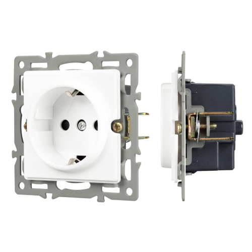 Механизм электрической розетки SCT-GP-MEU-PL-WH (250V, 16A) Arlight 043739 Механизм электрической розетки SCT-GP-MEU-PL-WH (250V, 16A) Arlight 043739