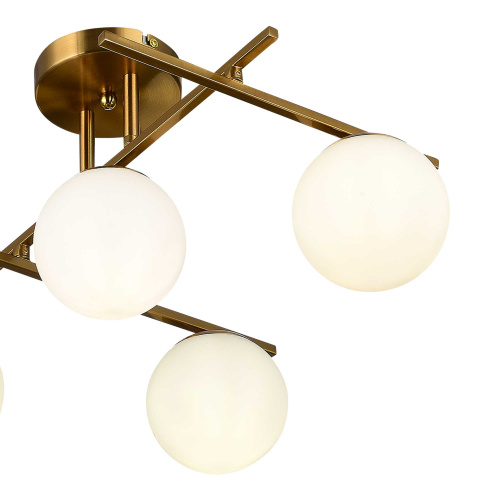 SLE1195-302-05 Светильник потолочный Латунь/Белый E14 5*40W SIERRA фото 4