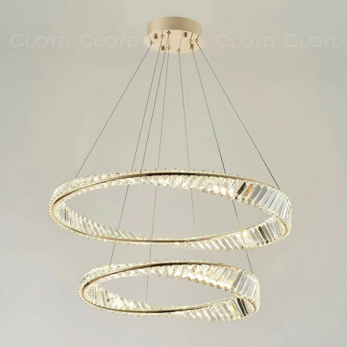 Люстра Cloyd PAULI C2 / Ø80 см - золото (арт.11459)