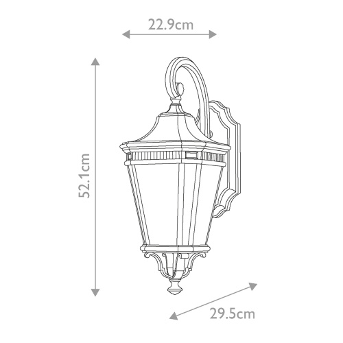 Настенный фонарь Feiss, Арт. FE-COTSLN2-M-BK фото 8
